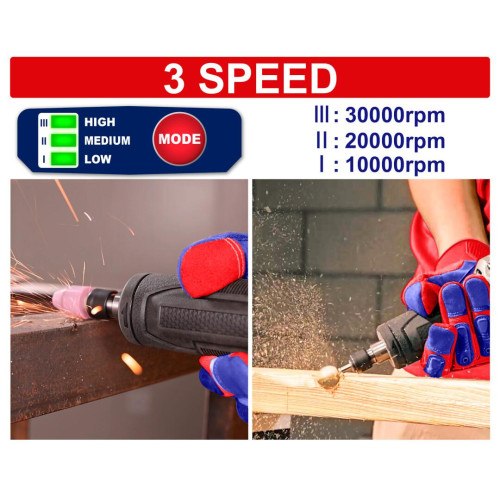 Шліфмашина пряма акумуляторна EMTOP ELDG2001 (без АКБ та ЗП)