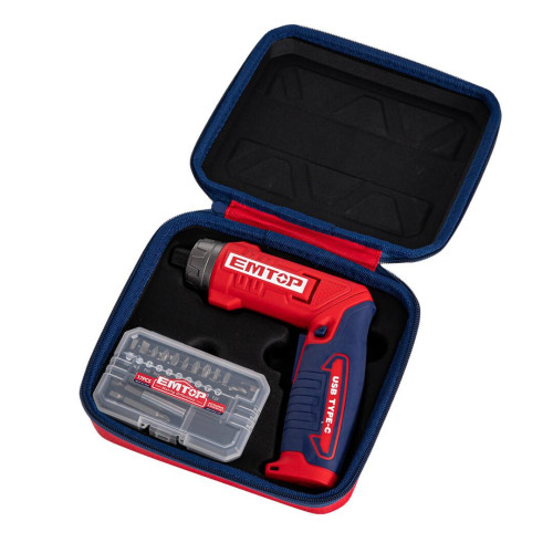 Викрутка акумуляторна EMTOP ECSR0803