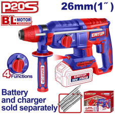 Перфоратор акумуляторний EMTOP ELRH20268 (без АКБ та ЗП)