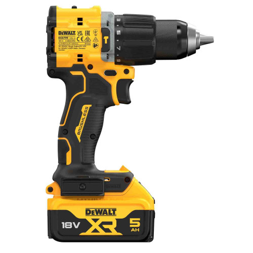Дриль-шуруповерт акумуляторний безщітковий ударний DeWALT DCD799P2T