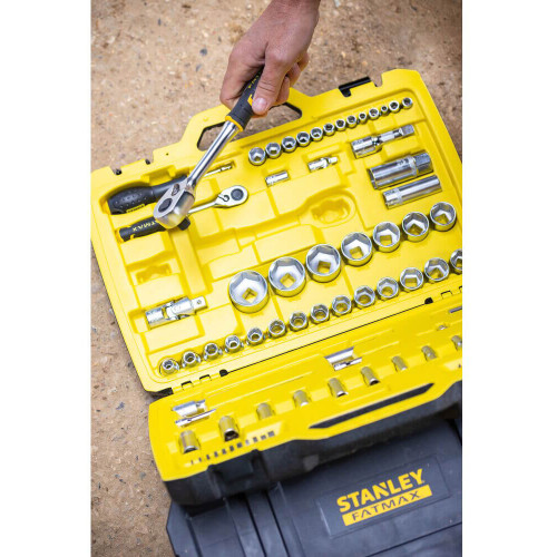 Набір голівок торцевих 1/4, 1/2 MaxiDrive, 81 предмет STANLEY FMMT82826-1