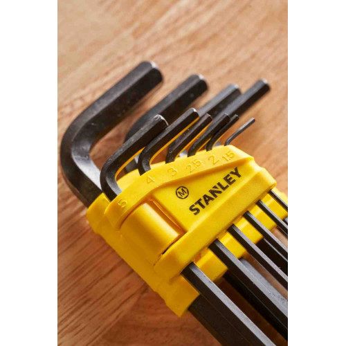 Набір з десяти шестигранних метричних ключів STANLEY 0-69-253