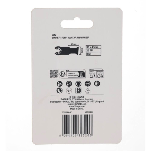 Полотно пиляльне заглибне Extreme DeWALT DT20774