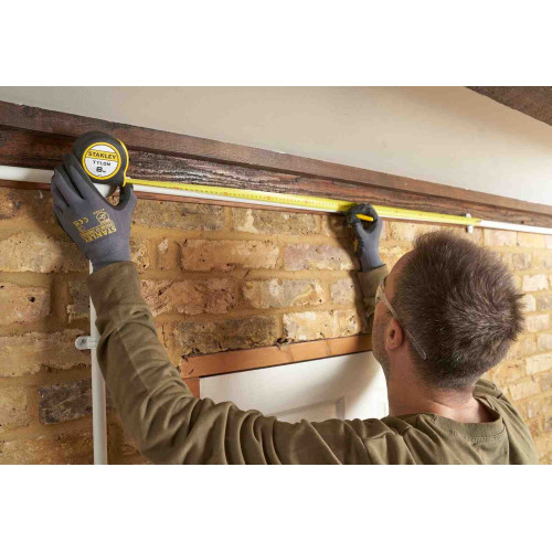 Рулетка вимірювальна Tylon ™ довжиною 8 м, шириною 25 мм, в пластмасовому корпусі STANLEY 0-30-657